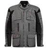 grey and black waterproof ce motorcycle jacket for men