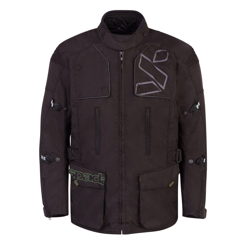 Spada Tucson V3 Black Waterproof Motorcycle Jacket