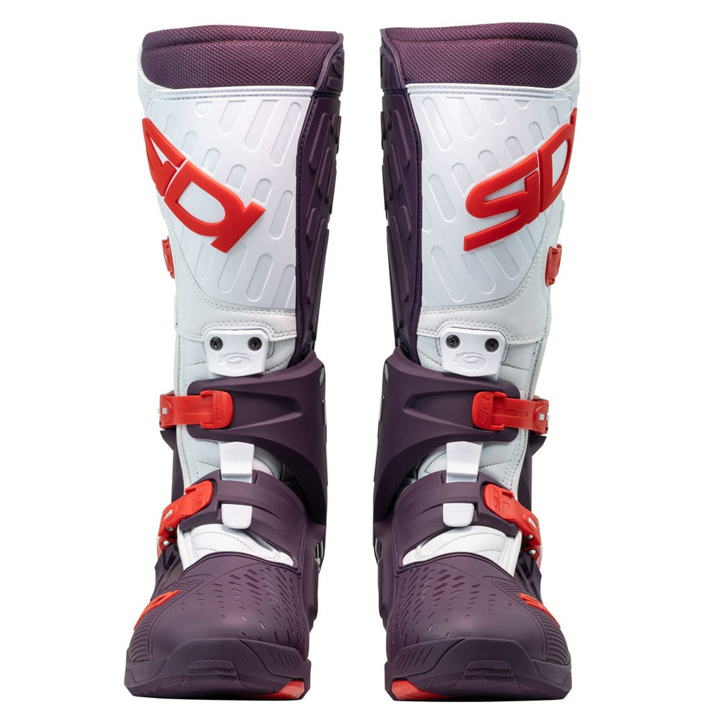 Sidi Crossair Wine & White Motorcycle Boots