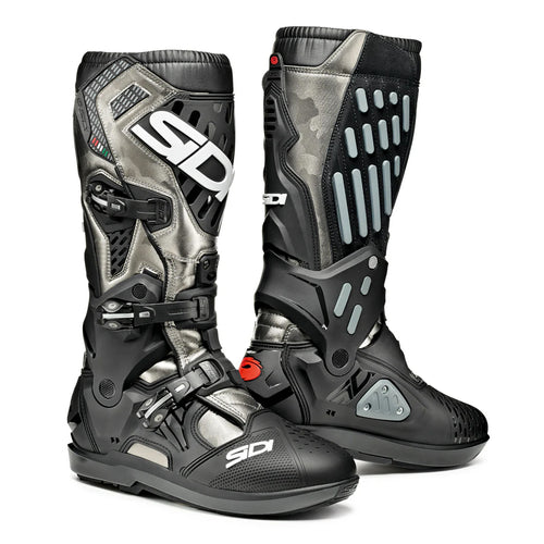 Sidi Atojo SRS Lead Grey & Black Motorcycle Boots - EC 41