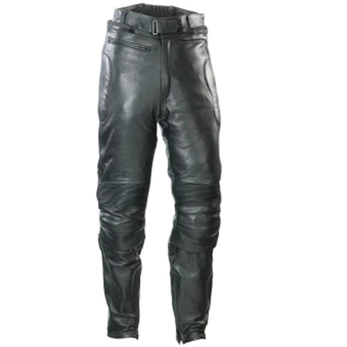 Spada Road Black Leather Motorcycle Trousers