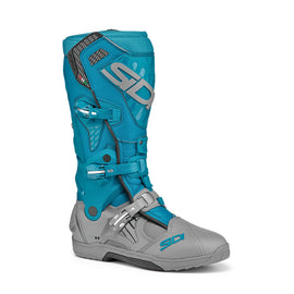 Sidi Crossair Enduro Motocross Grey & Petrol Blue Motorcycle Boots