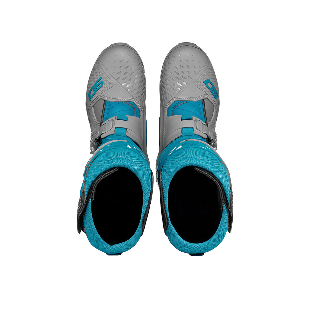 Sidi Crossair Enduro Motocross Grey & Petrol Blue Motorcycle Boots