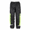 Spada Aqua Black & Fluorescent Waterproof Motorcycle Trousers - XS
