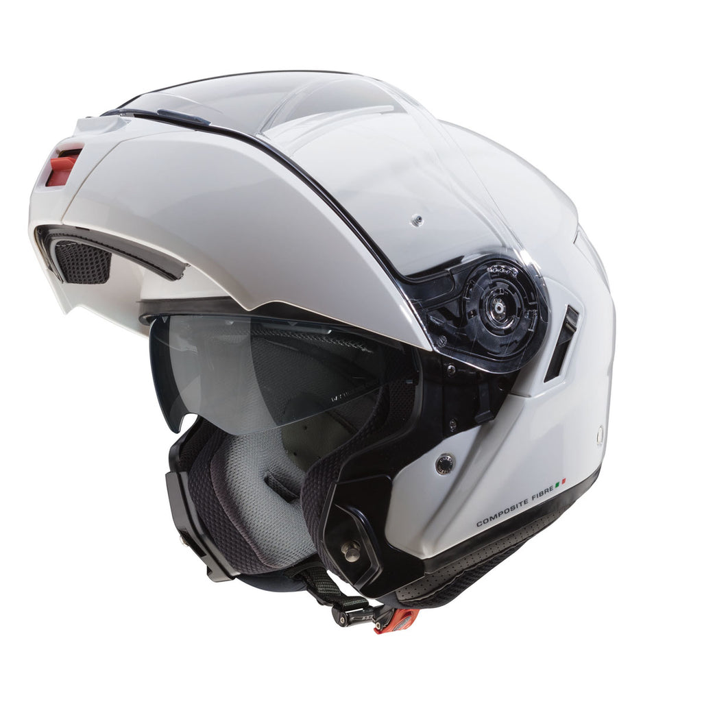 Caberg Levo White Flip Up Motorcycle Helmet
