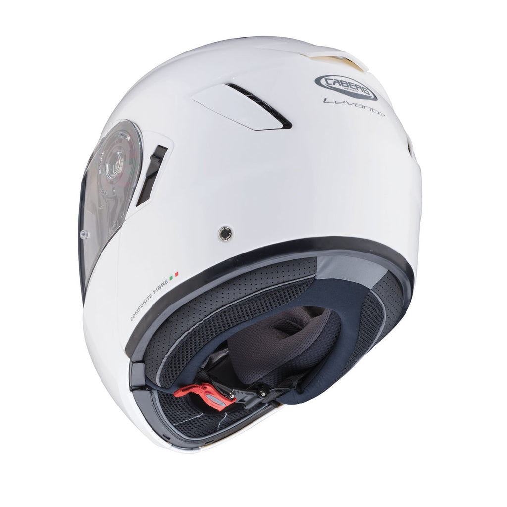 Caberg Levo White Flip Up Motorcycle Helmet