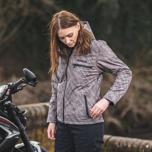 Spada Grid Track Ladies Khaki Motorcycle Jacket