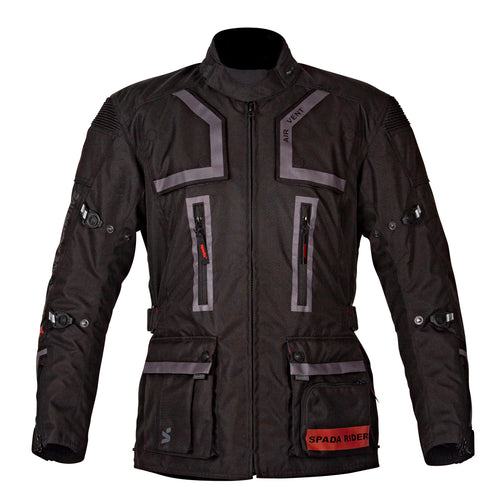 Spada Tucson Black Waterproof Motorcycle Jacket