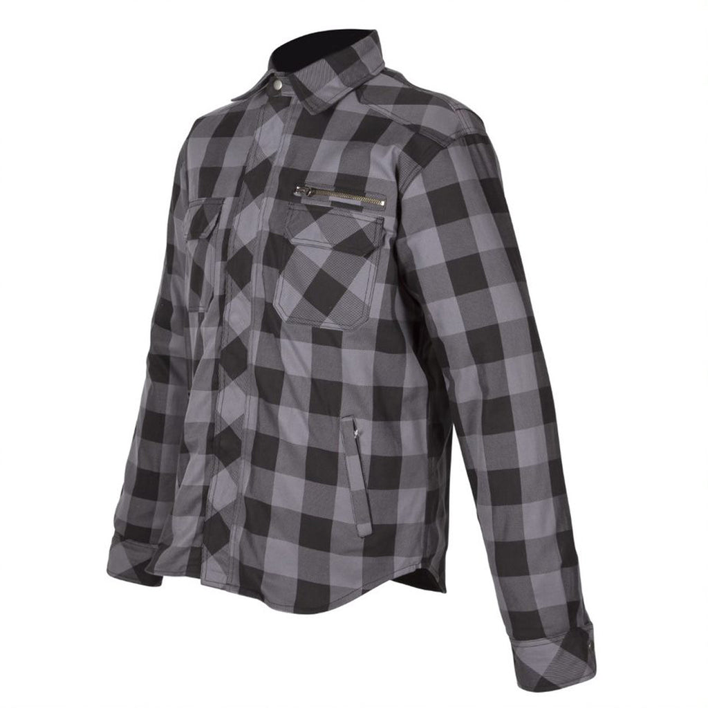 Spada Maine CE Jacket Black And Grey Check Shirt