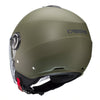 Caberg Riviera V4 Matt Military Green Open Face Motorcycle Helmet - Extra Small