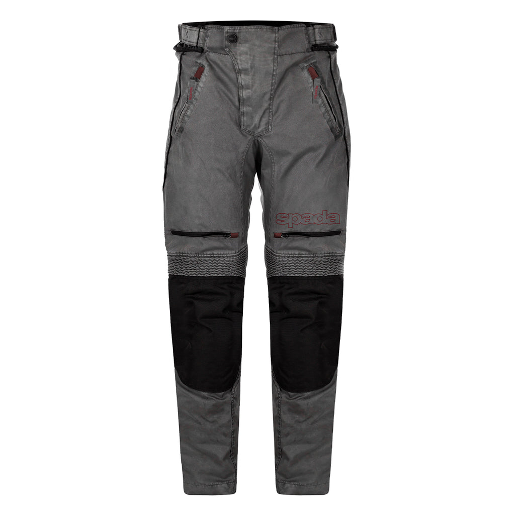 black and grey waterproof motorcycle trousers for men and women