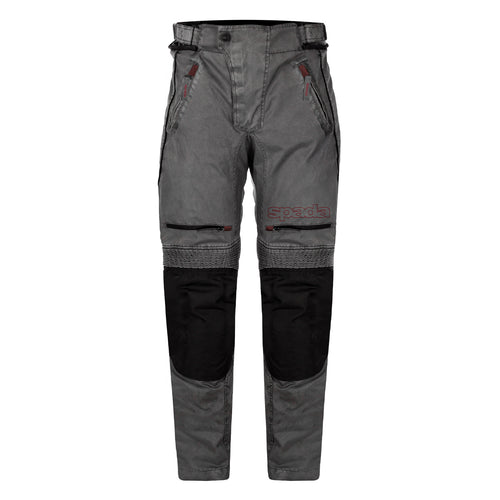 black and grey waterproof motorcycle trousers for men and women