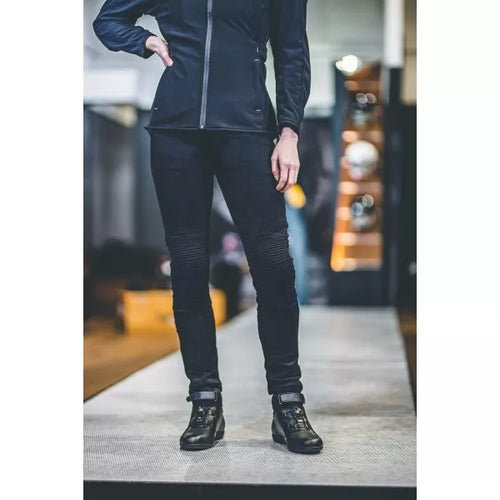 Spada Hugger Motorcycle jeans CE Ladies Jeggings Black