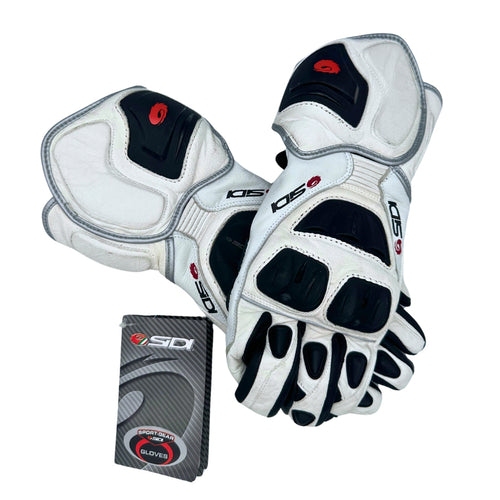 Sidi Power Motorcycle Gloves - White - Large