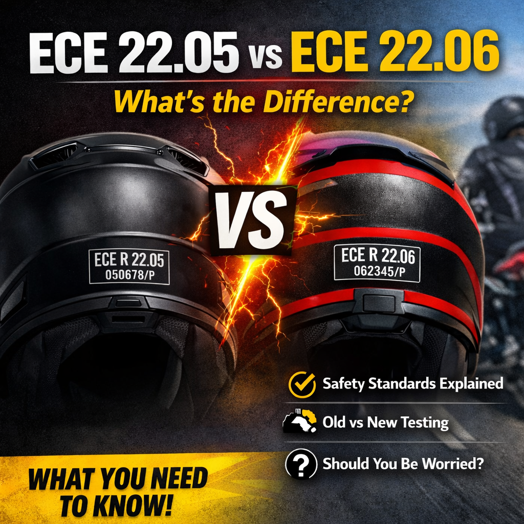 ECE 22.05 vs ECE 22.06 rating difference