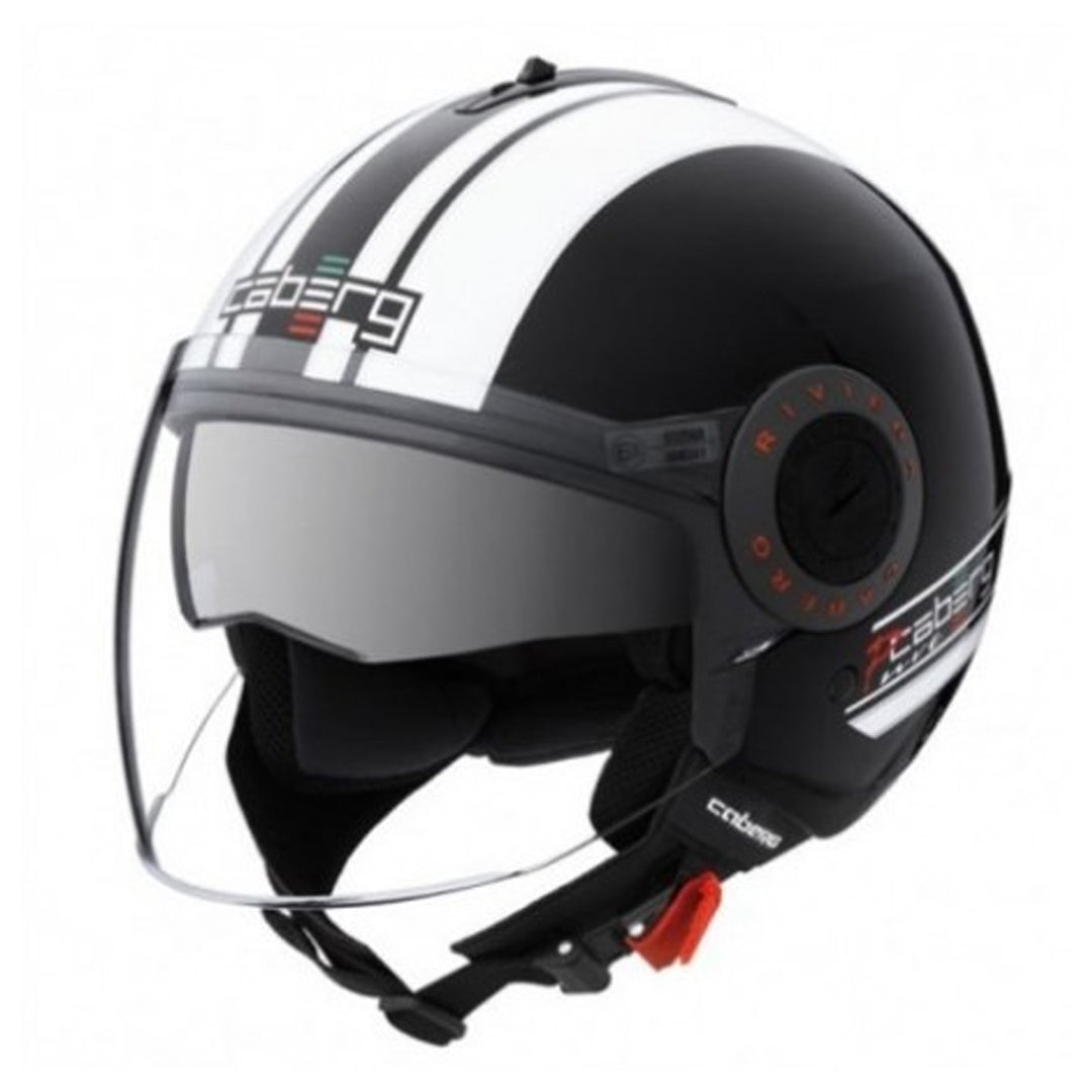 Caberg Riviera V2+ Pure Black/White Helmet