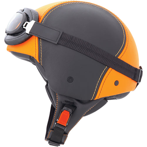 Caberg Jet Century Black/Orange Leather