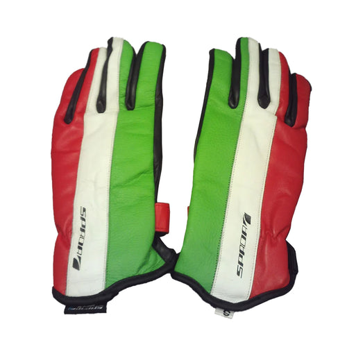 Spada Leather Gloves Fifty2 Italia Blk/Red/Grn/White Ladies