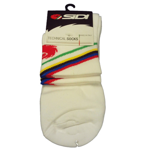 Sidi Socks Rainbow White
