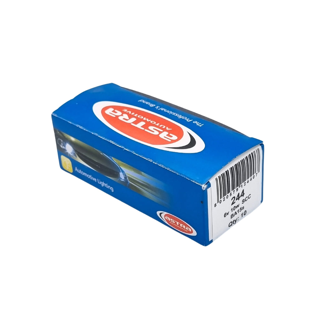 Bulbs 244 [A4009E] 6V 10W SCC BA15S 18.5mm[BOX 10]