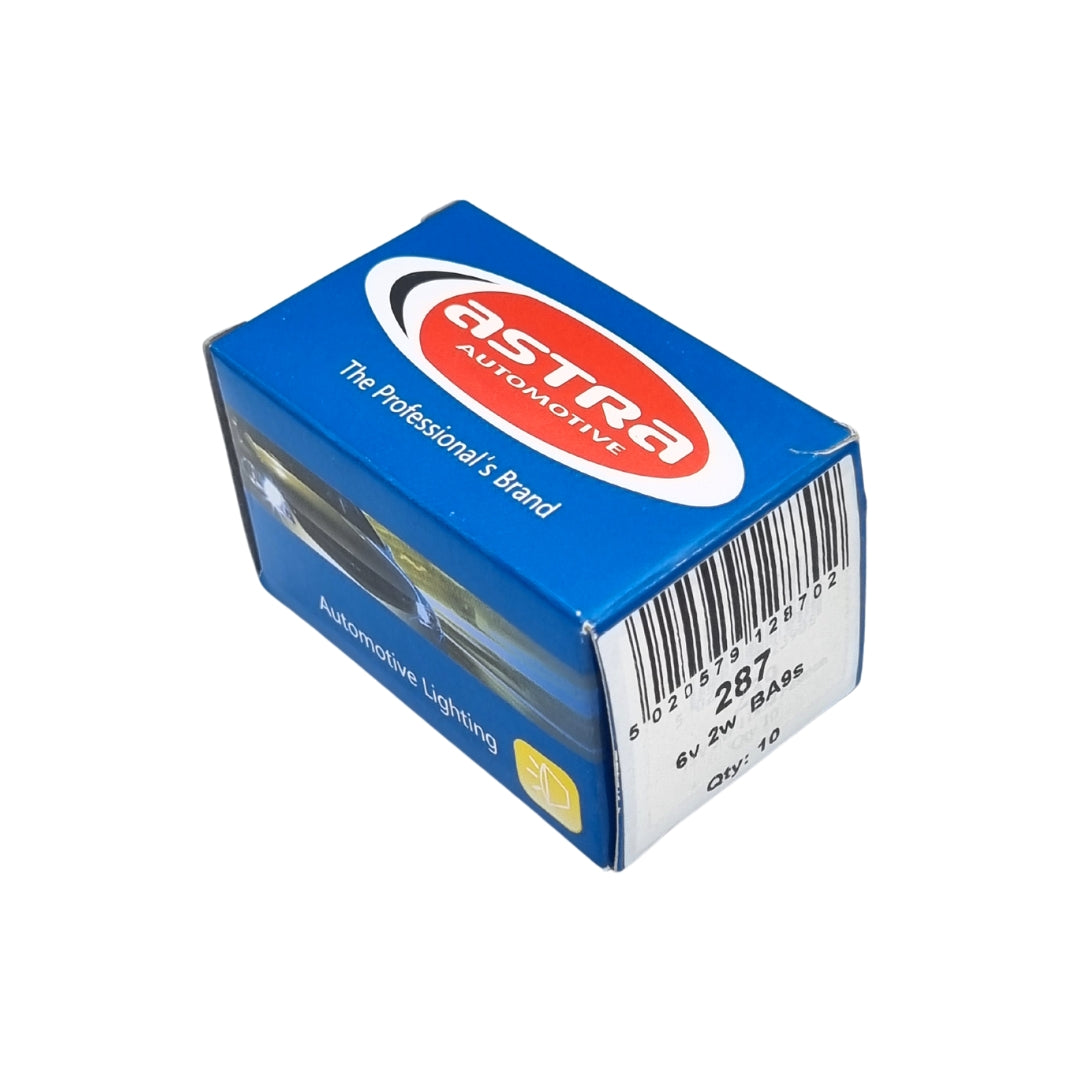 Bulbs 287 [T108] 6v 2W BA9S [Box 10]