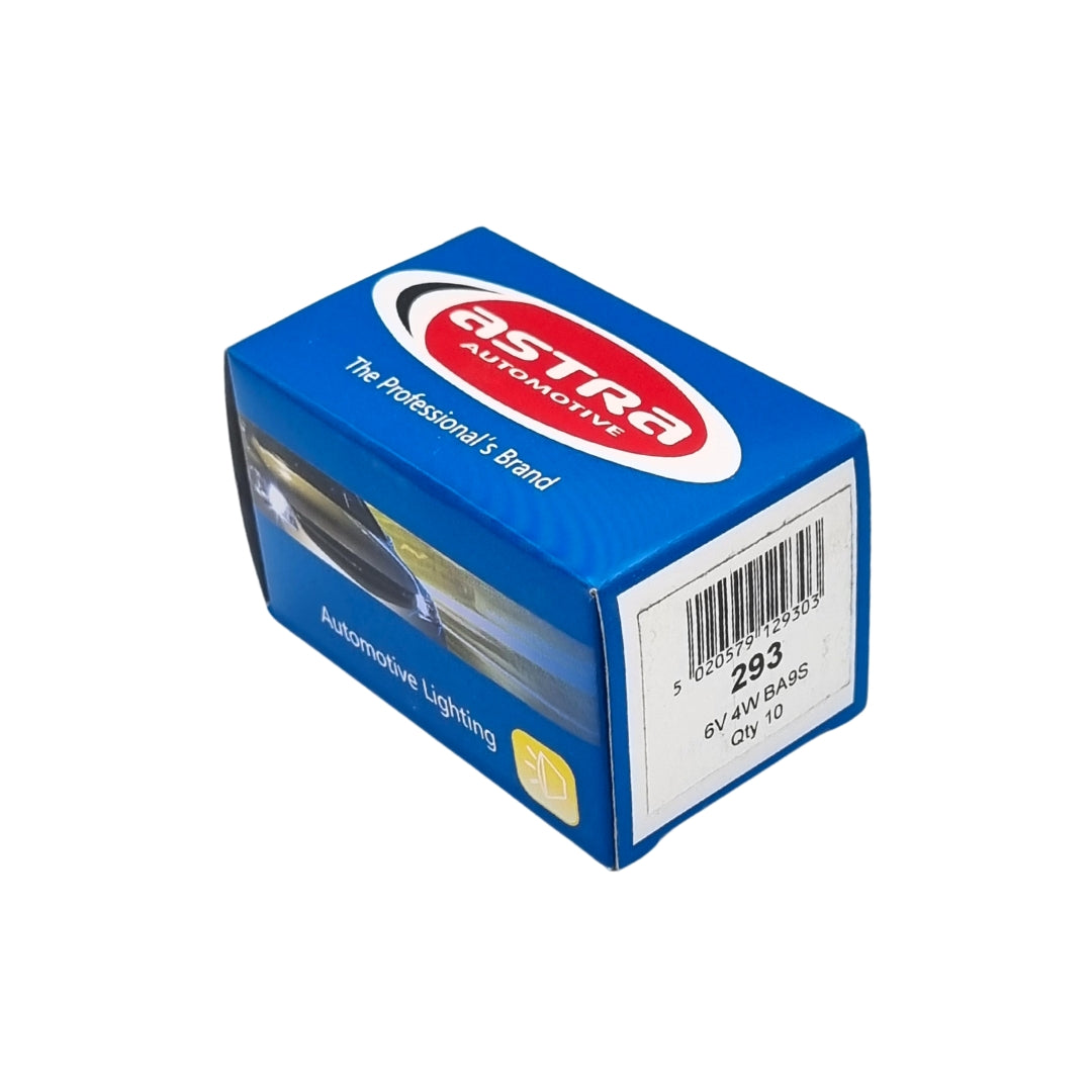 Bulbs B293 [T120] BA9S 6v 4w [Box 10]