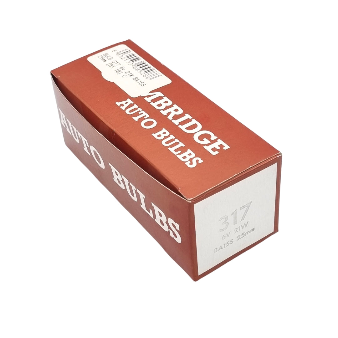 Bulbs 317 6v 21W BA15S 25mm [Box 10]