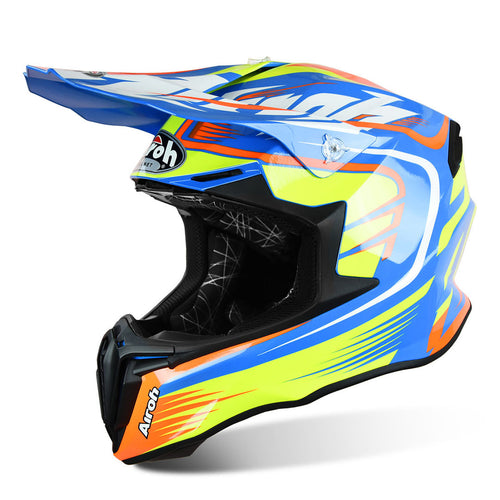 Airoh Twist Motorcycle Helmet - Mix Blue