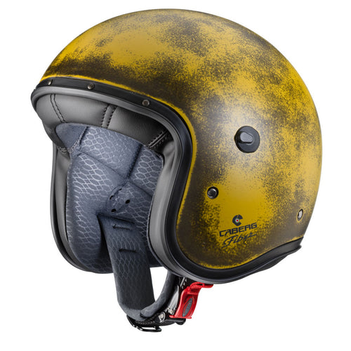 Caberg Freeride Motorcycle Helmet - Yellow Brushed