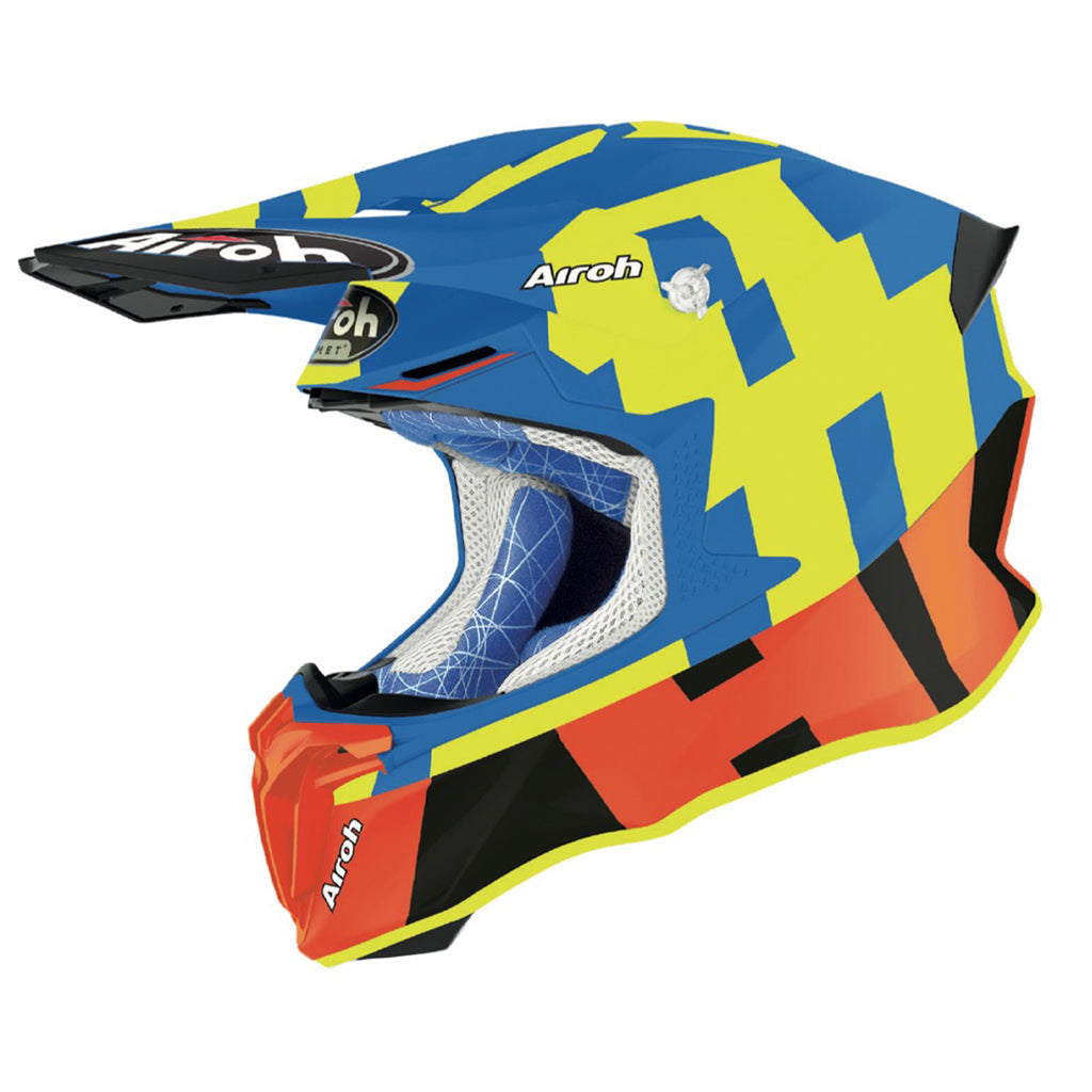 Airoh Twist 2.0 Motorcycle Helmet - Frame Azure Matt