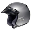 Shoei RJ Motorcycle Helmet - Plain Platinum-R Silver