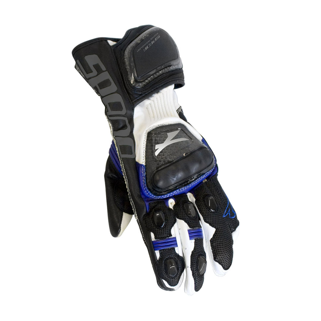 Spada Leather Motorcycle Gloves Elite Blue - Small