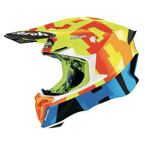 Airoh Twist 2.0 Motorcycle Helmet - Frame Yellow Gloss