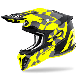 Airoh Strycker Motorcycle Helmet - XXX Yellow Matt - SPECIAL