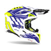 Airoh Aviator 3 Rampage Motorcycle Helmet - Blue Gloss