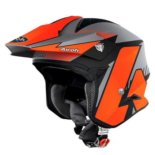 Airoh TRR S Pure Motorcycle Helmet - Orange Matt
