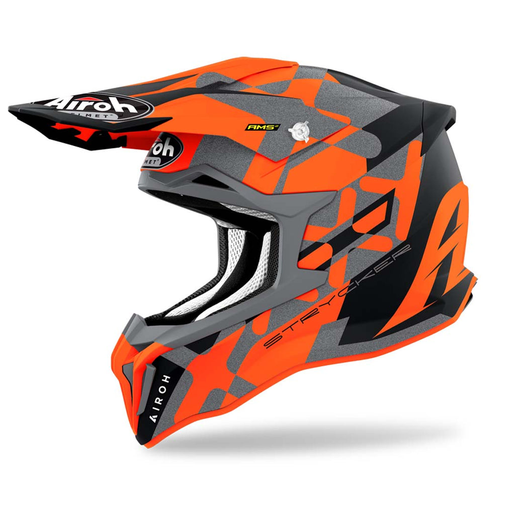 Airoh Strycker Motorcycle Helmet - XXX Orange Matt