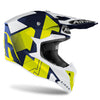 Airoh Wraap Raze Motorcycle Helmet - Blue Gloss