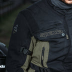 Spada Ascent V3 CE WP Motorcycle Jacket Black/Green