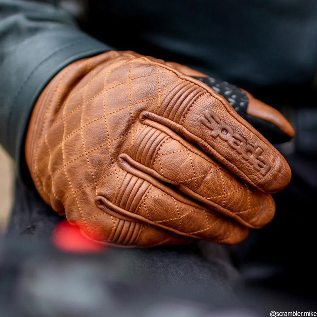 Spada Cooper CE Brown Motorcycle Gloves