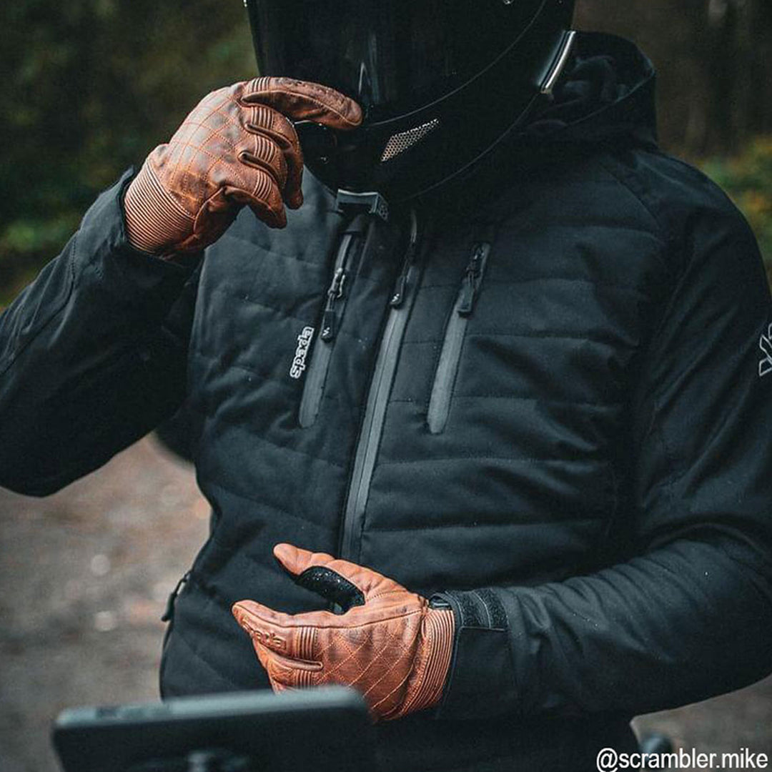 Spada Cooper CE Brown Motorcycle Gloves