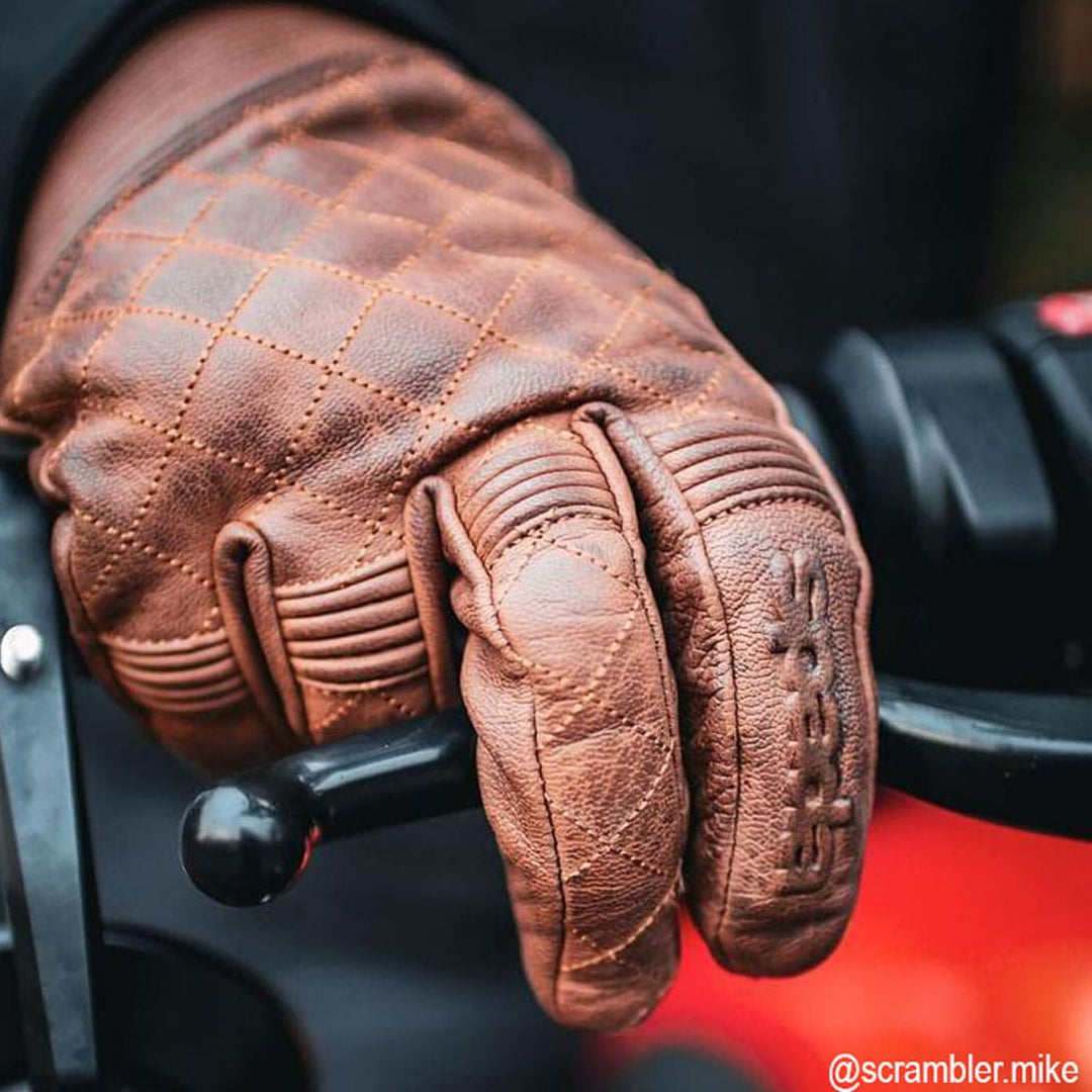 Spada Cooper CE Brown Motorcycle Gloves