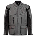 grey and black waterproof ce motorcycle jacket for men