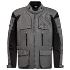 grey and black waterproof ce motorcycle jacket for men