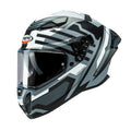 Caberg Drift Evo II Horizon full face motorcycle helmet in matt grey black and white graphic