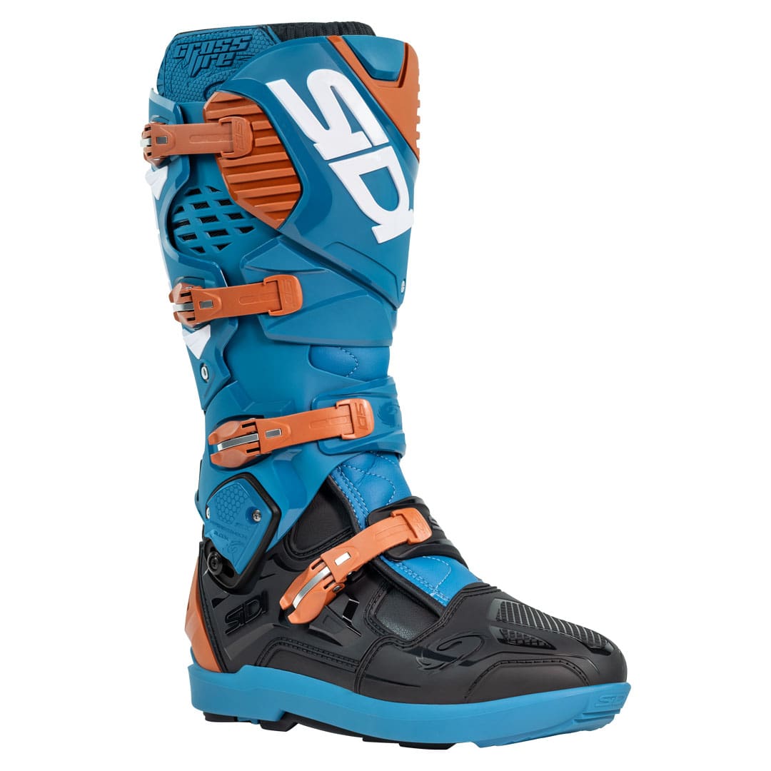 Sidi Crossfire 3 SRS Enduro Petrol Blue and Bronze Motorcycle Boots