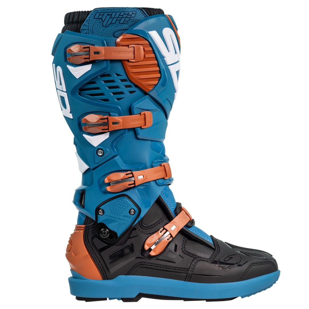 Sidi Crossfire 3 SRS Enduro Petrol Blue and Bronze Motorcycle Boots