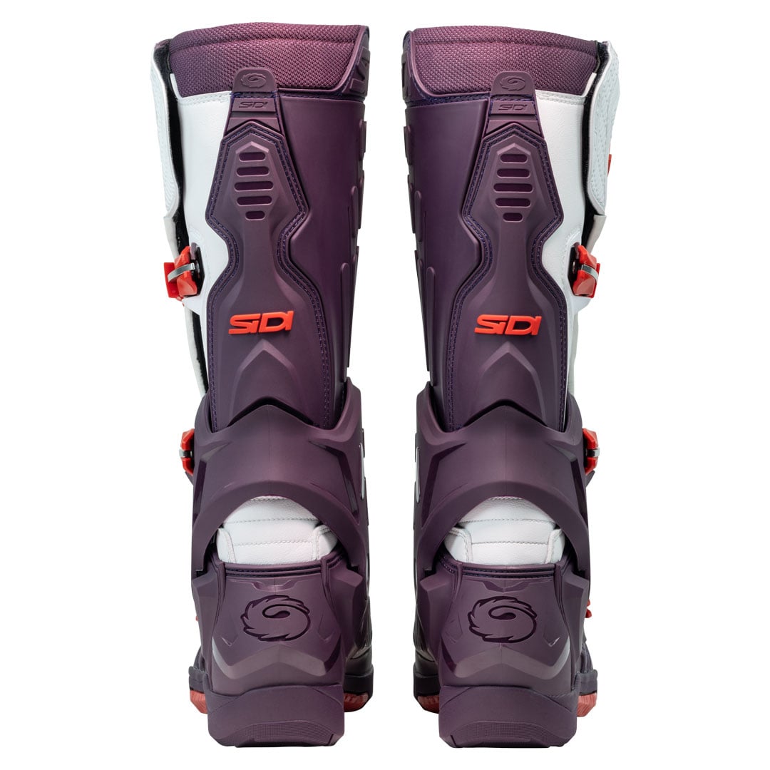 Sidi Crossair Wine & White Motorcycle Boots