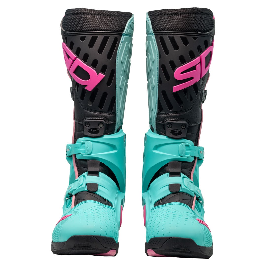 Sidi Crossair Mint, Black, Pink Motorcycle Boots