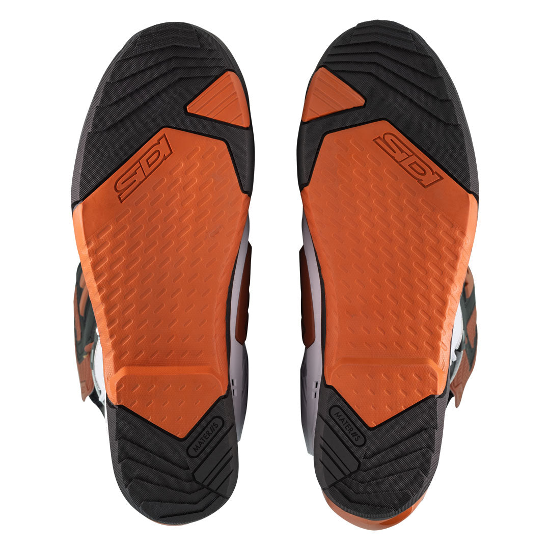 Sidi Crossair White, Black & Bronze Motorcycle Boots